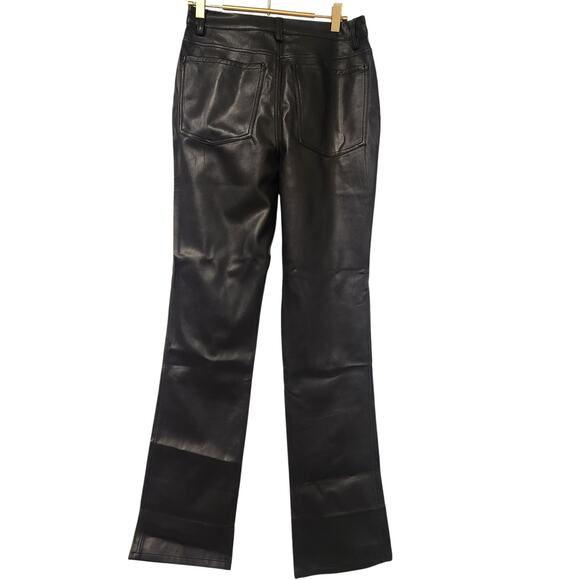 Weworewhat Faux leather lace-up black pants size 28 - Picture 4 of 8